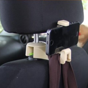 2 In 1 Headrest Hook & Cell Phone Holder
